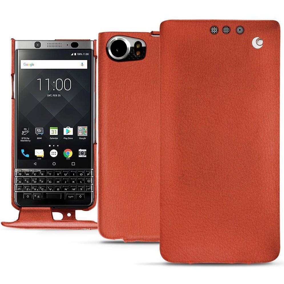 Thumbnail - Noreve Lederschutzhülle vertikal (Blackberry KEYone), Smartphone Hülle, Orange