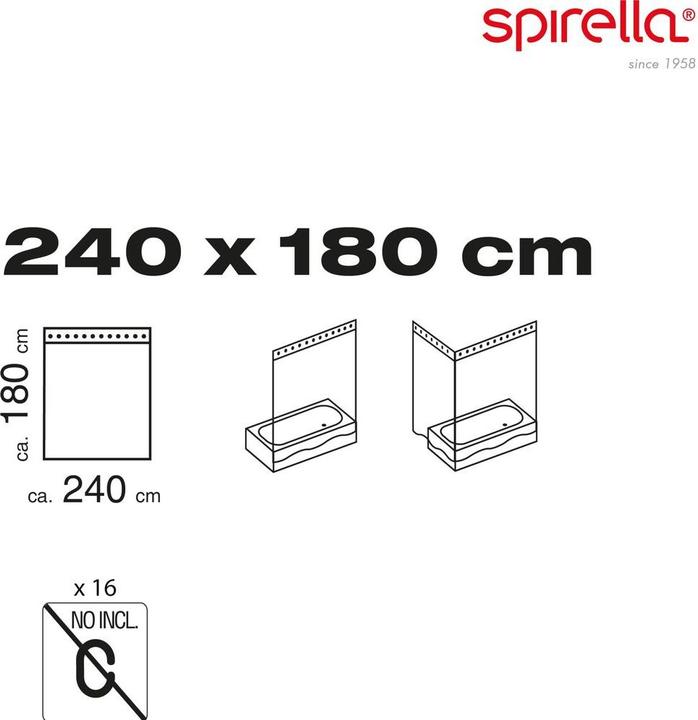 Produktbild spirella Maya (240 x 180 cm)