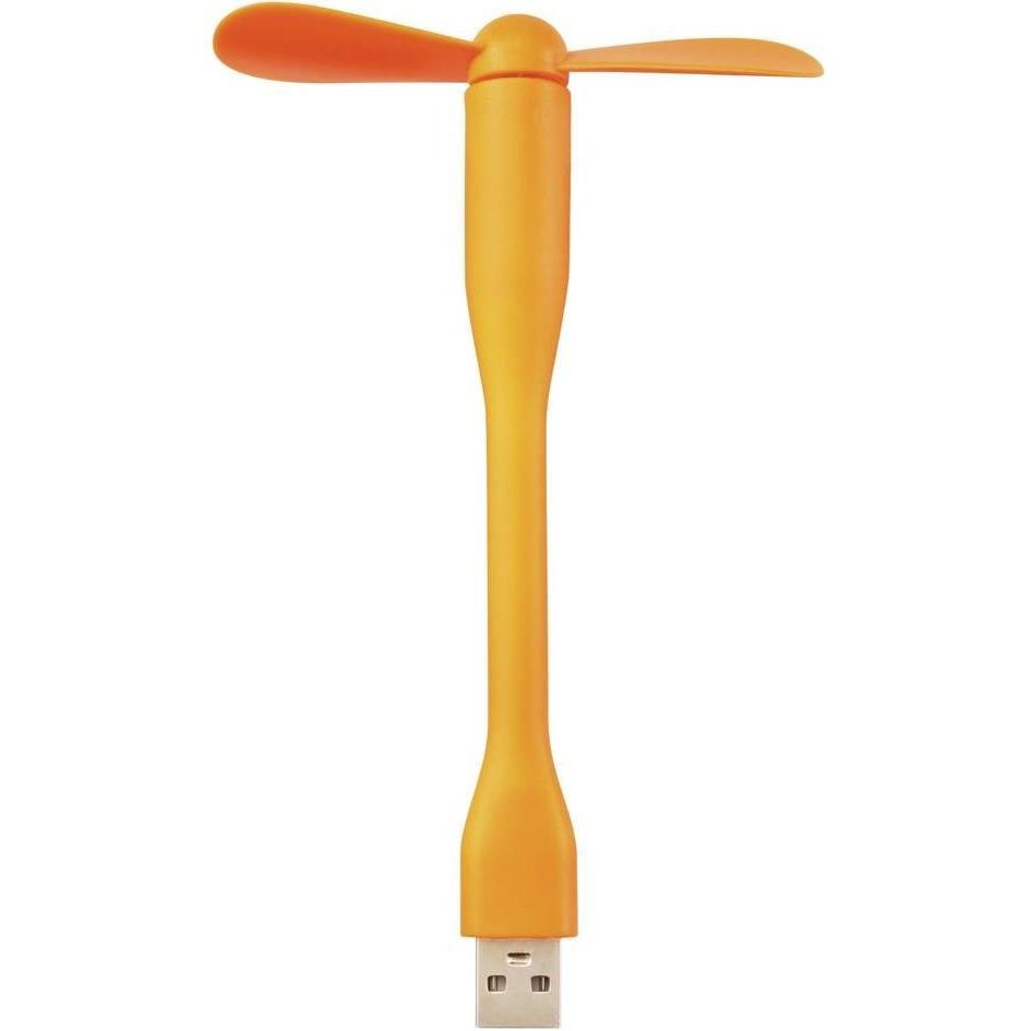 Renkforce RF-USBF-101-OR USB-Ventilator Schwenkbar (B x H x T) 85 x 141 x 21 m, Ventilator, Orange