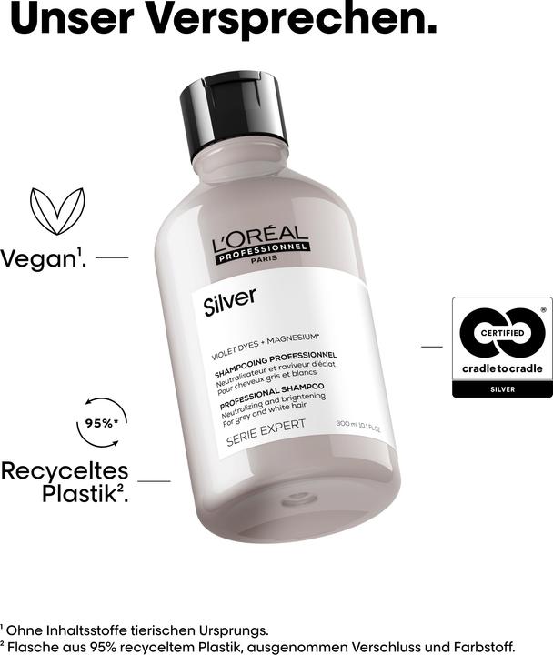 Actual product image L'Oréal Professionnel Serie Expert Silver (Liquid shampoo, 300 ml)
