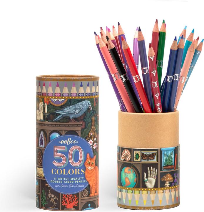 Immagine prodotto Eeboo - 25 Colour Pencils - Double Sided - Alchemist's Cabinet (EPTB273) (25x)