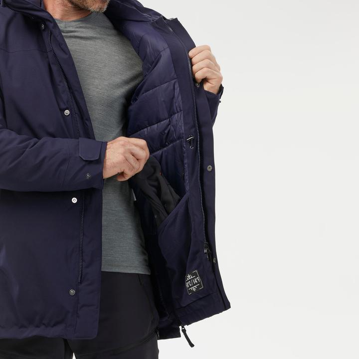 Produktbild Quechua Parka Winterjacke Herren warm bis -10 °C wasserdicht Winterwandern - SH500 blau (3XL)