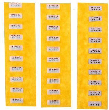Actual product image RS PRO Temperature sticker 160-224°C (Slotted screws)