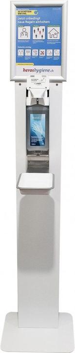 Actual product image Heroshygiene Desinfektionssäule mit Sensor Premium Desinfektionsmittelspender 1000ml