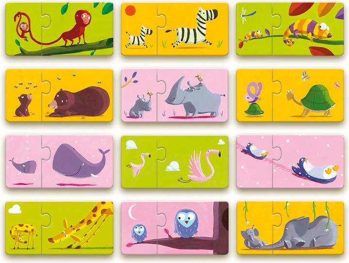 Immagine prodotto Djeco Puzzle duo mamma e bambino (12 pezzi)