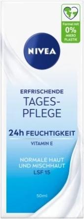 Actual product image NIVEA Moisturising cream, SPF 15, normal and mixed skin, 50 ml (50 ml, Day cream, SPF 15)