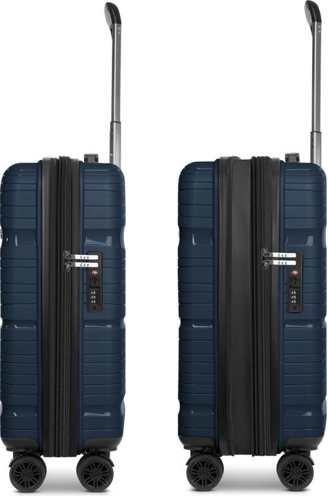 Actual product image D&N Travel Line 4300-Plus 4-wheel cabin trolley S 55 cm with stretch fold (37 l)