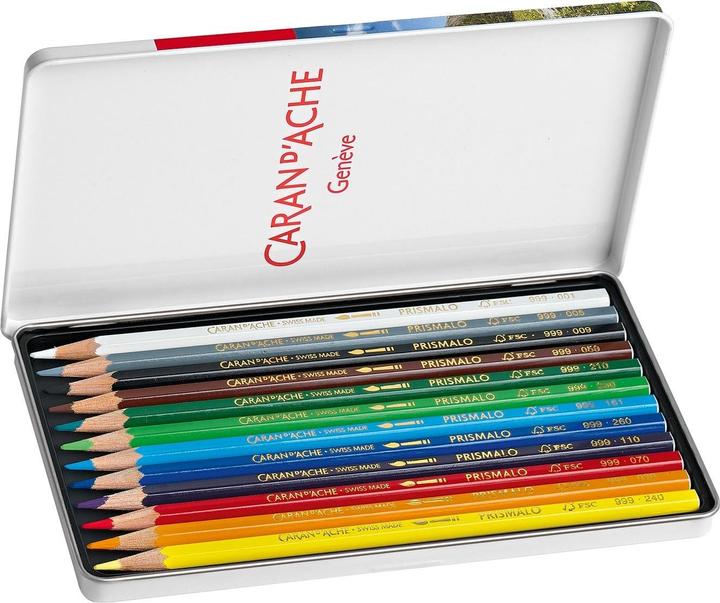 Actual product image Caran d'Ache Prismalo Aquarelle Metallschachtel (Multicoloured, 12 x)