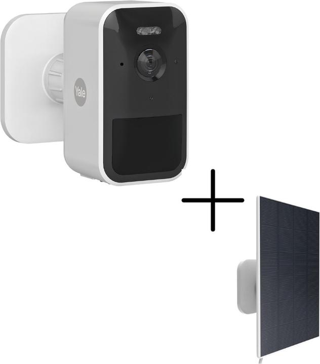 Yale Slimme Buitencamera met Zonnepaneel Oplader - Camerabewaking - Solar Panel - (1920 x 1080 Pixels)