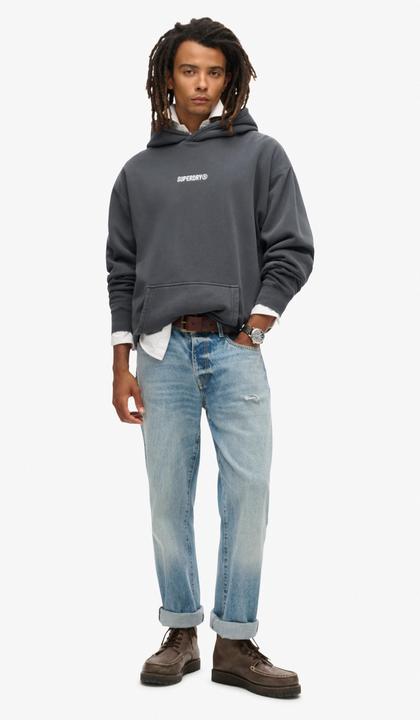 Image du produit Superdry Sweat à capuche ample à motif et micro logo (XL)