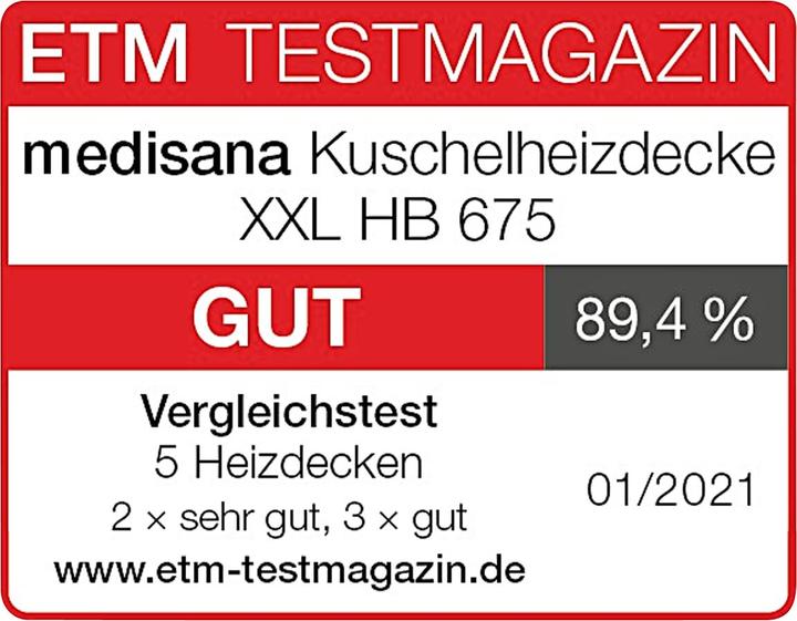 Actual product image Medisana Hb 675 XXL (150 x 200 x 35 cm)