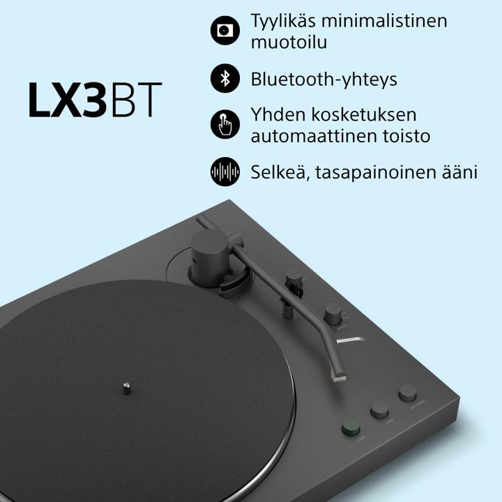 Productafbeelding Sony PS-LX3BT Plattenspieler schwarz (Volautomatisch)