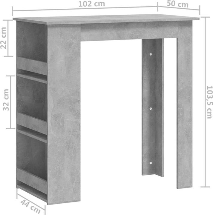 Actual product image vidaXL Bartisch