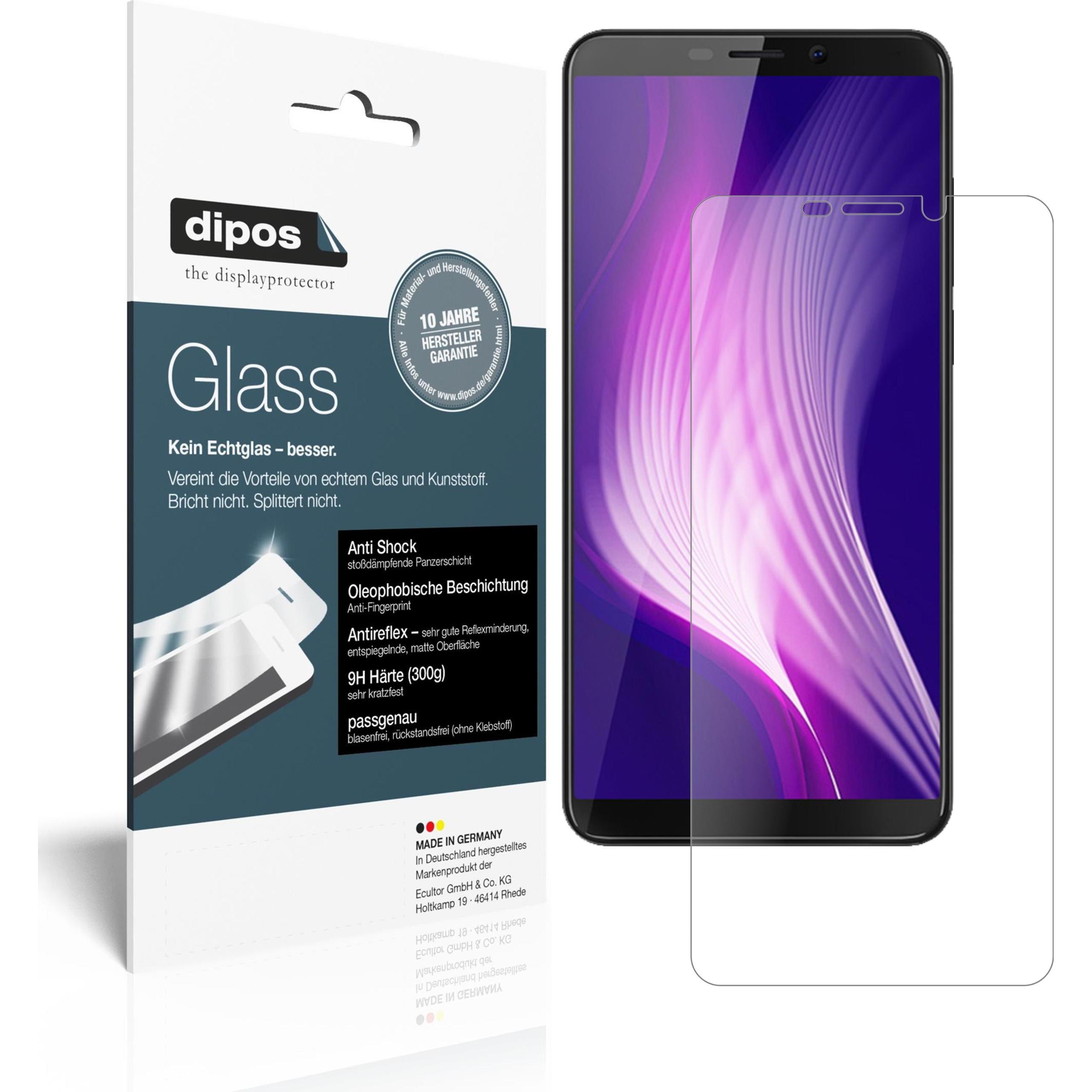 Dipos Displayschutz Anti-Shock (2 Stück, Cubot Nova (2018)), Smartphone Schutzfolie, Transparent