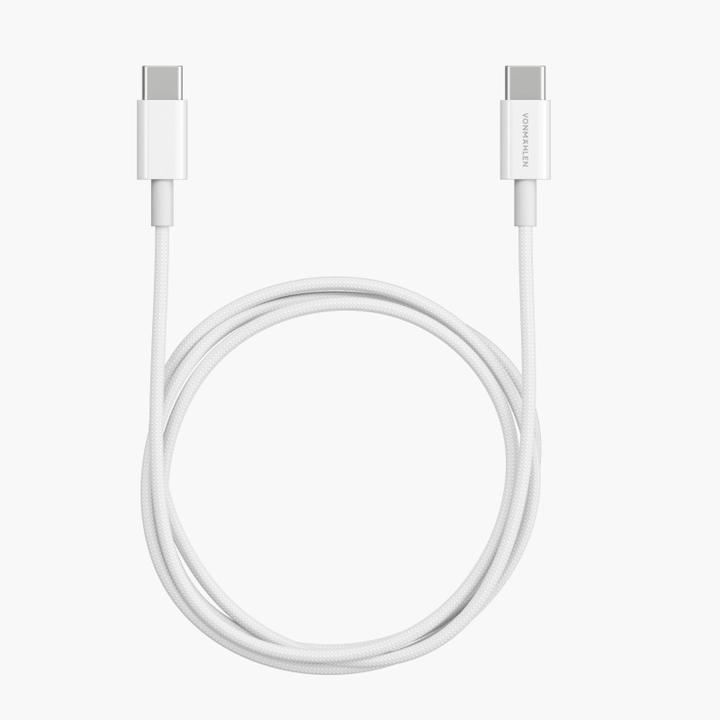 Produktbild Vonmählen USB-C to USB-C Cable 60W - 1m, White (1 m, USB 2.0, 60 W)