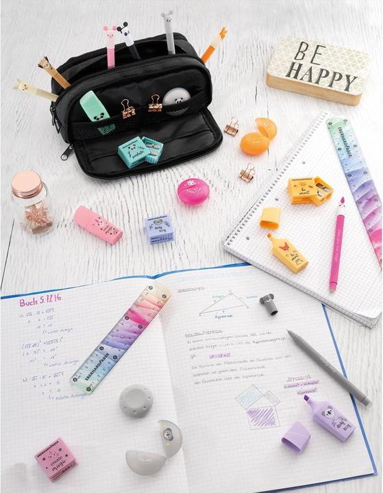 Productafbeelding EberhardFaber Radierer Animal 8er, Werkstoff: Kautschuk, Farbe: Koala, Panda, Fuchs, Einhorn. 45 mm, 45 mm