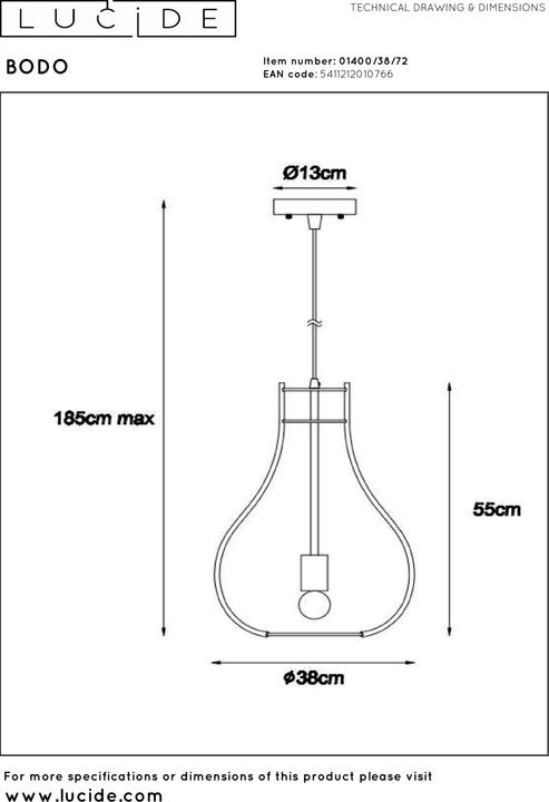 Immagine prodotto Lucide Bodo (E27)