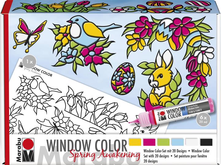 Image du produit Marabu Window Color Fun and Fancy "Éveil du printemps (Multi)