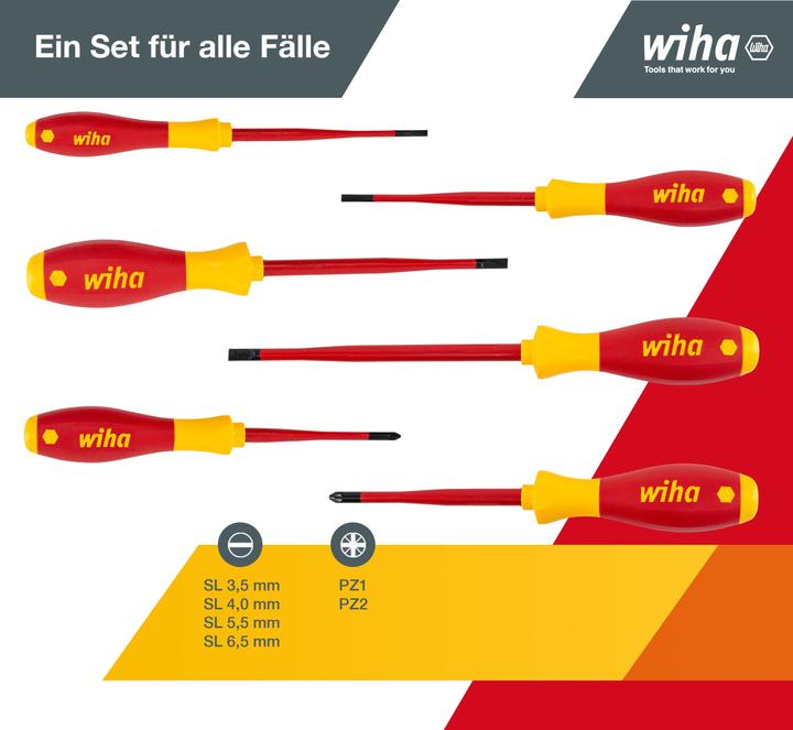 Actual product image Wiha Electric SlimFix (Slotted screws, Pozidriv cross recess (PZ))