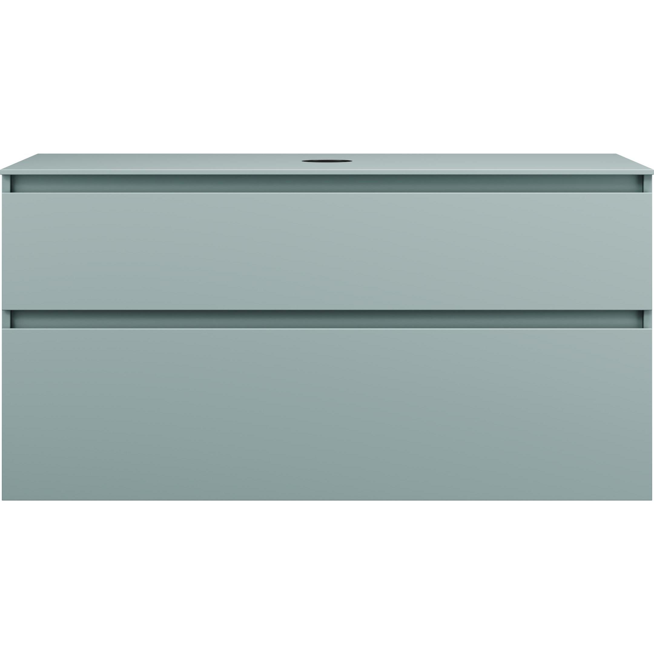 burgbad, Waschbeckenunterschrank, Lin20 Waschtischunterschrank inklusive Konsolenplatte, 2 Auszüge, Tiefe 552, 1202x552x...