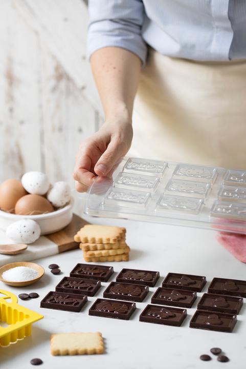 Actual product image Decora Chocolate biscuit cutter set Easter shape + embossing mould