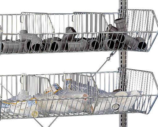 Produktbild Schulte Lagertechnik Drahtgitterkorb-Steckregal, verzinkt