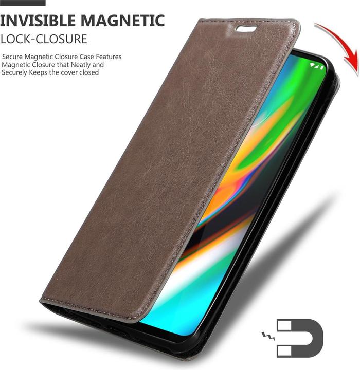 Productafbeelding Cadorabo Boek Onzichtbare Magneethoes (Motorola Moto G9 Plus)