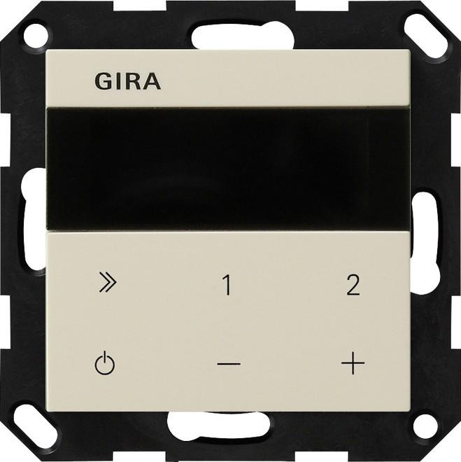Actual product image Gira 232001 Flush-mounted radio IP System 55 Cremew (Bluetooth, Wi-Fi)