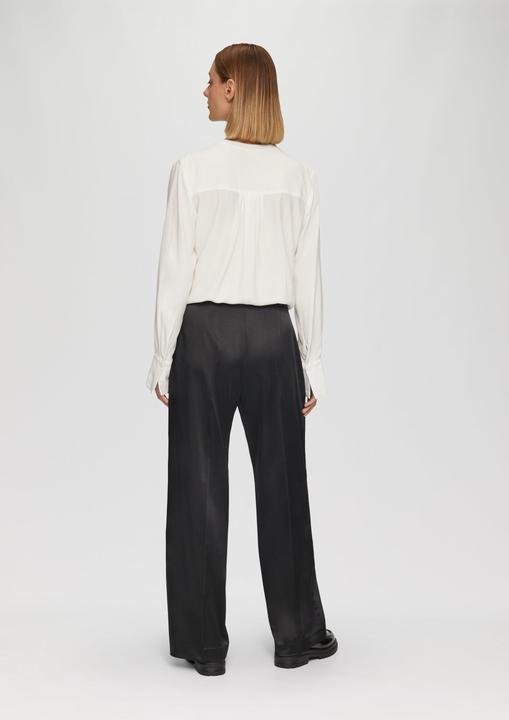 Image du produit S.Oliver Hose Wide-Leg-Hose aus Satin mit extra weitem Saum (42)