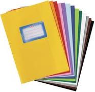 Actual product image Herlitz File protector DIN A5, embossed (raffia), PP, yellow with glued-on inscription label (A5)