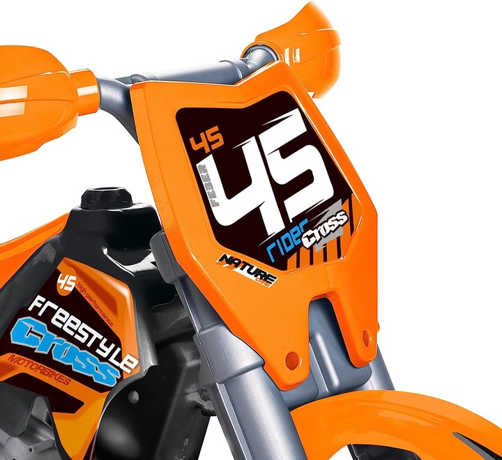 Immagine prodotto Feber Moto da cross a batteria da 6 V di colore arancione per bambini