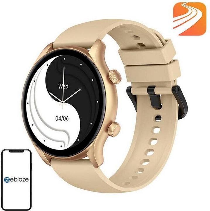 Zeblaze Btalk 3 Plus Smartwatch (Gold) (45.50 mm, WLAN only)