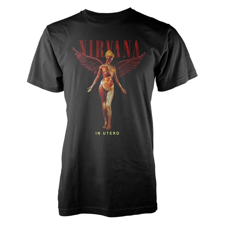 Nirvana, Herren, Shirts, In Utero, Schwarz, (M)