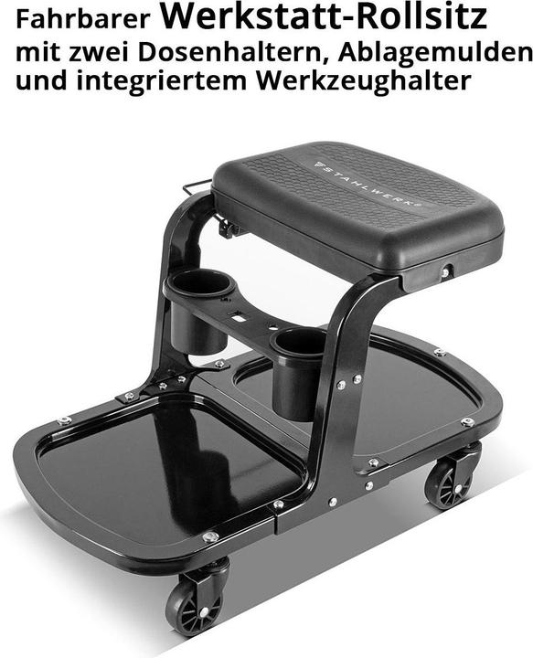 Produktbild Stahlwerk Werkstatthocker WRS-135 ST bis 135 kg belastbar (1 x)