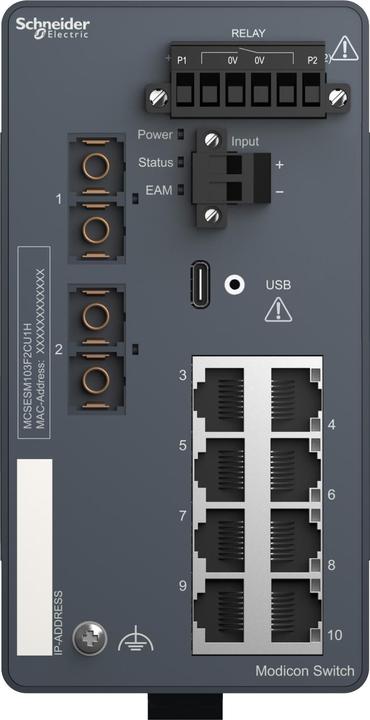 Actual product image Schneider Electric MCSESM103F2CU1H (10 ports)