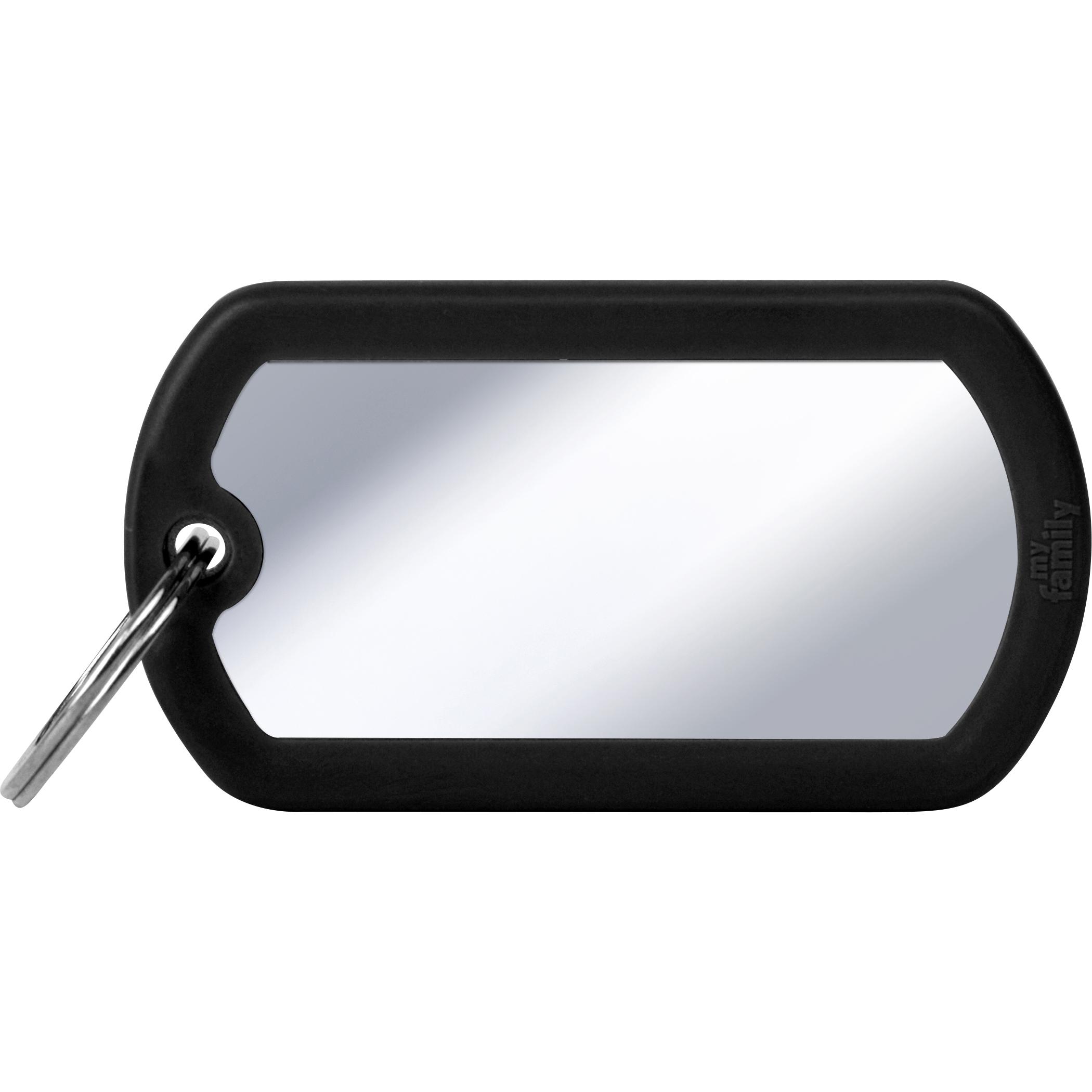 Myfamily MyFa tegn hush, krom militare, sort gummi (Cane, Sport cane), Collare + Guinzaglio