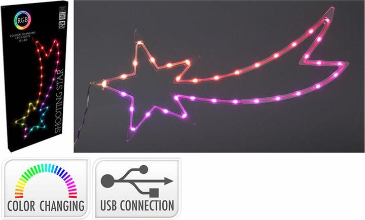 Produktbild Basic Weihnachtsstern RGB 25 x 0,6 x 60 cm