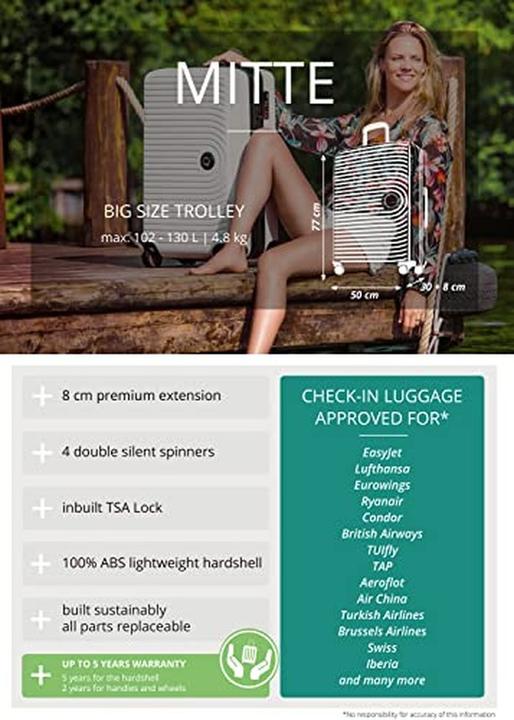 Actual product image Hauptstadtkoffer Mitte - Grosser Koffer Hartschale (130 l)