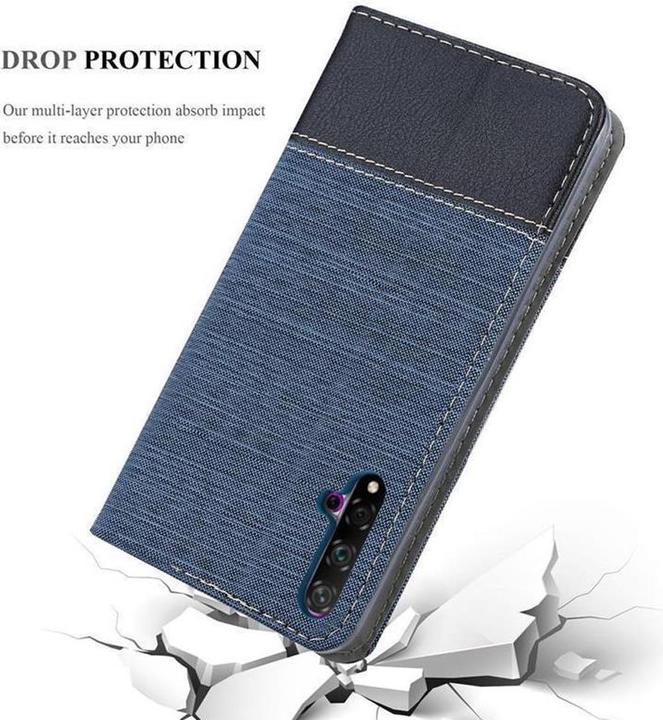 Actual product image Cadorabo Book Jeans Optics Cover (Huawei Nova 5, Huawei Nova 5 Pro)
