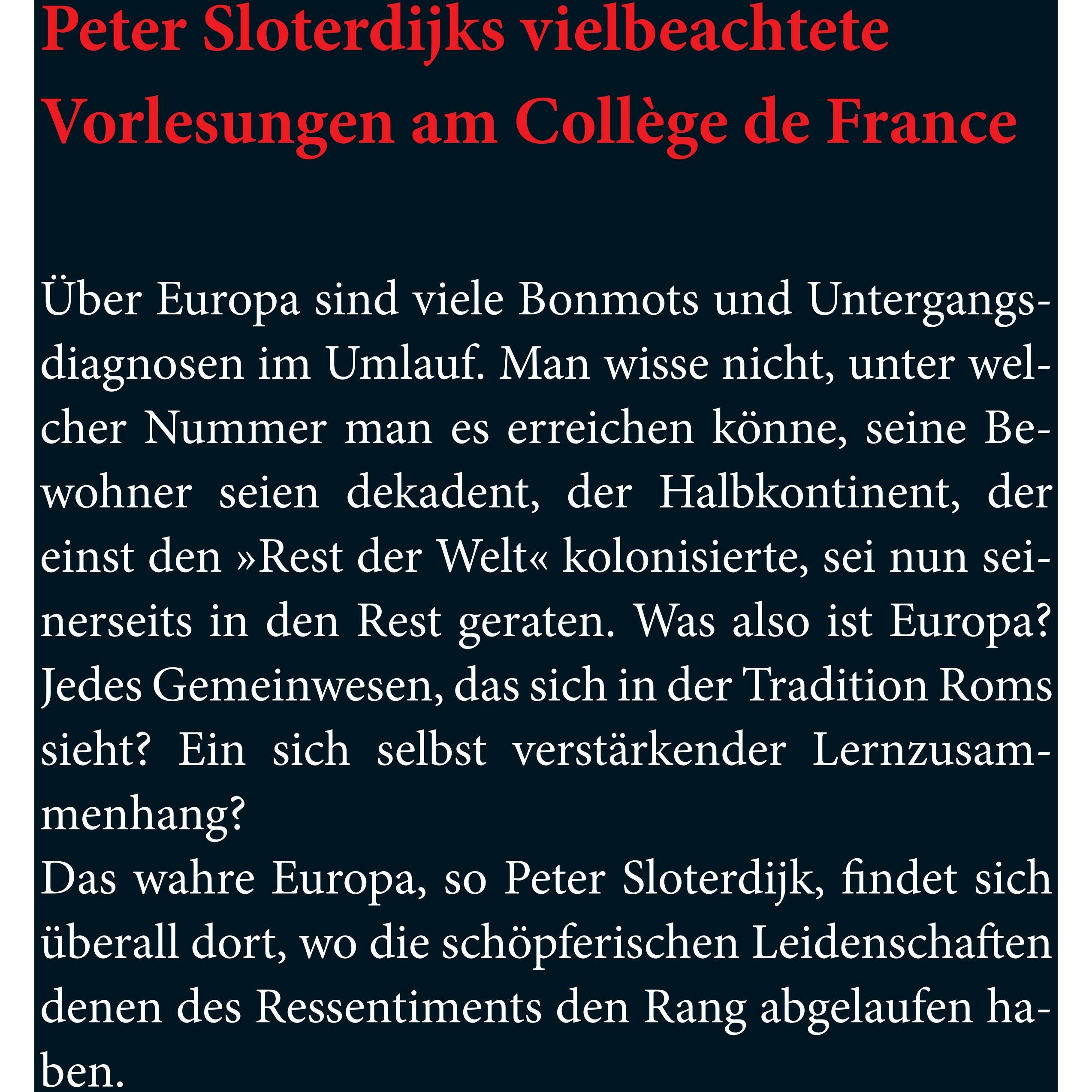 Thumbnail - Der Kontinent ohne Eigenschaften, Fachbücher von Peter Sloterdijk