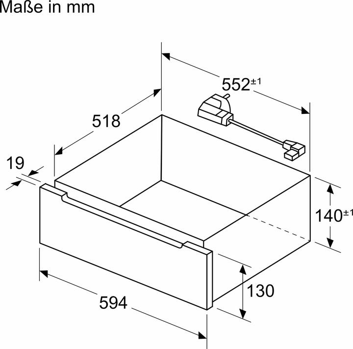 Immagine prodotto Bosch Hausgeräte Bosch Serie 8 BDC7111B0 Dampfgarerschublade Schwarz