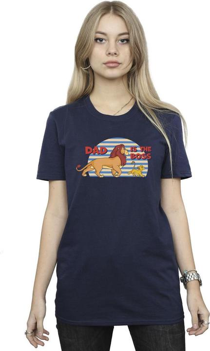 Actual product image Disney Womens/Ladies The Lion King Dad Boss Cotton Boyfriend T-Shirt (4XL)