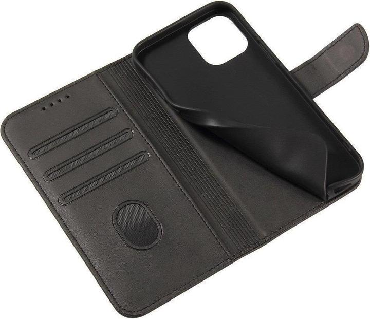 Actual product image Hurtel Magnet Case elegant case case cover with a flap and stand function Oppo Find X5 Pro black (Oppo Find X5 Pro)