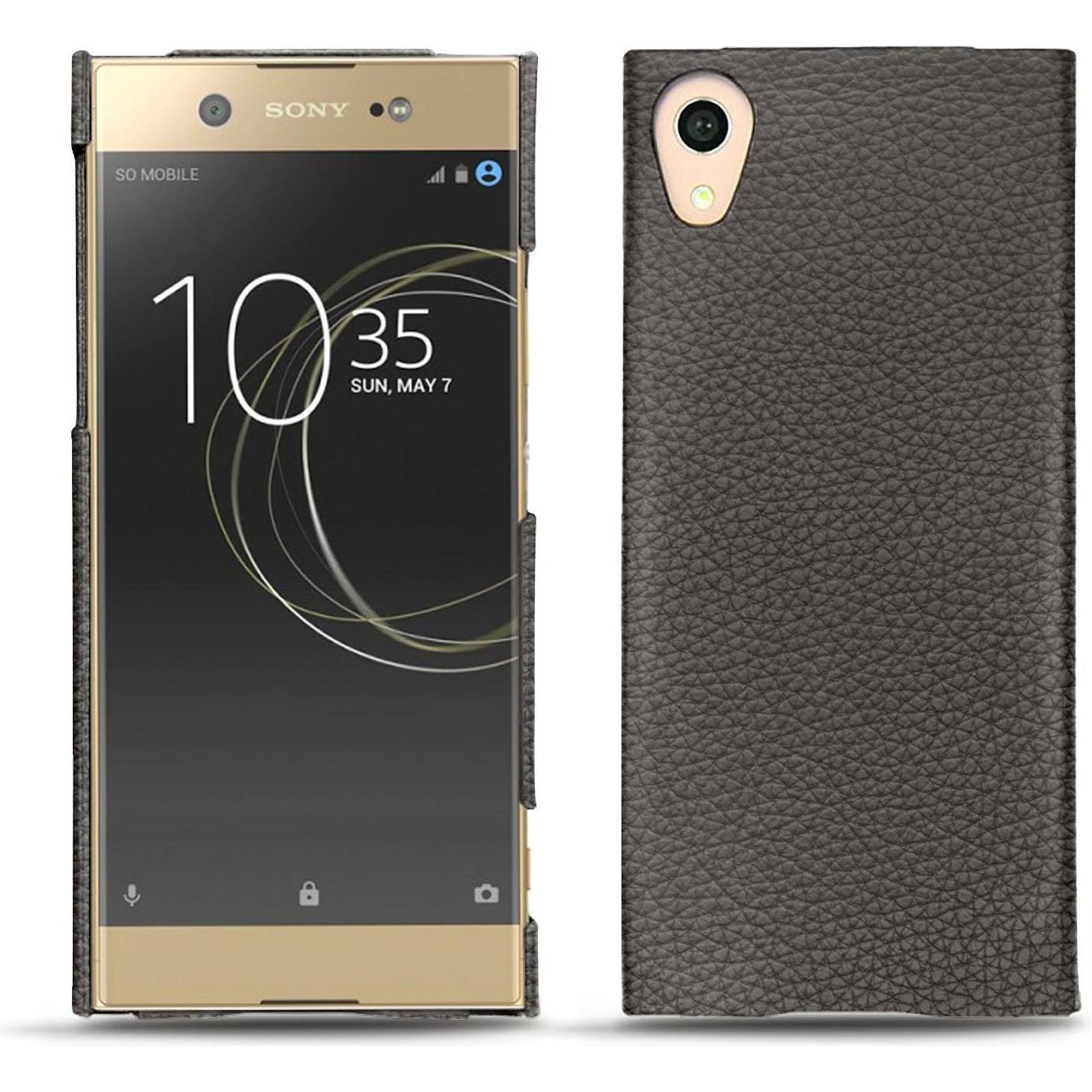 Noreve Lederschutzhülle (Sony Xperia XA1 Ultra), Smartphone Hülle, Grau