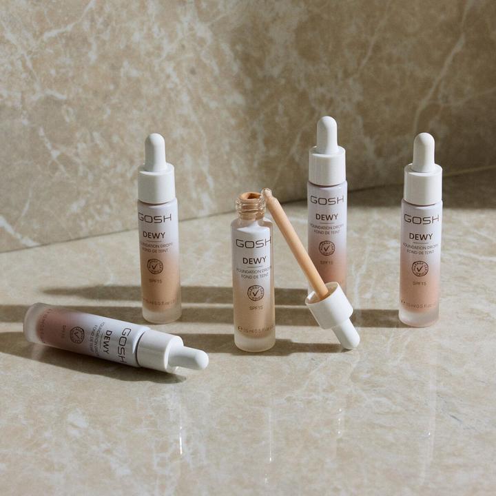 Actual product image Gosh Copenhagen Dewy Foundation Drops 004 Fair - 15ml (004 Fair)