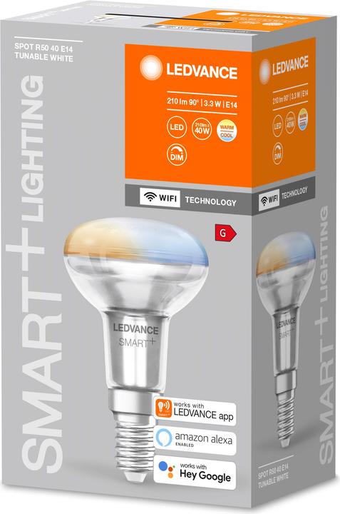 Image du produit Ledvance Smart+ Lecture (E14, 3.30 W, 210 lm, 4 x, G)