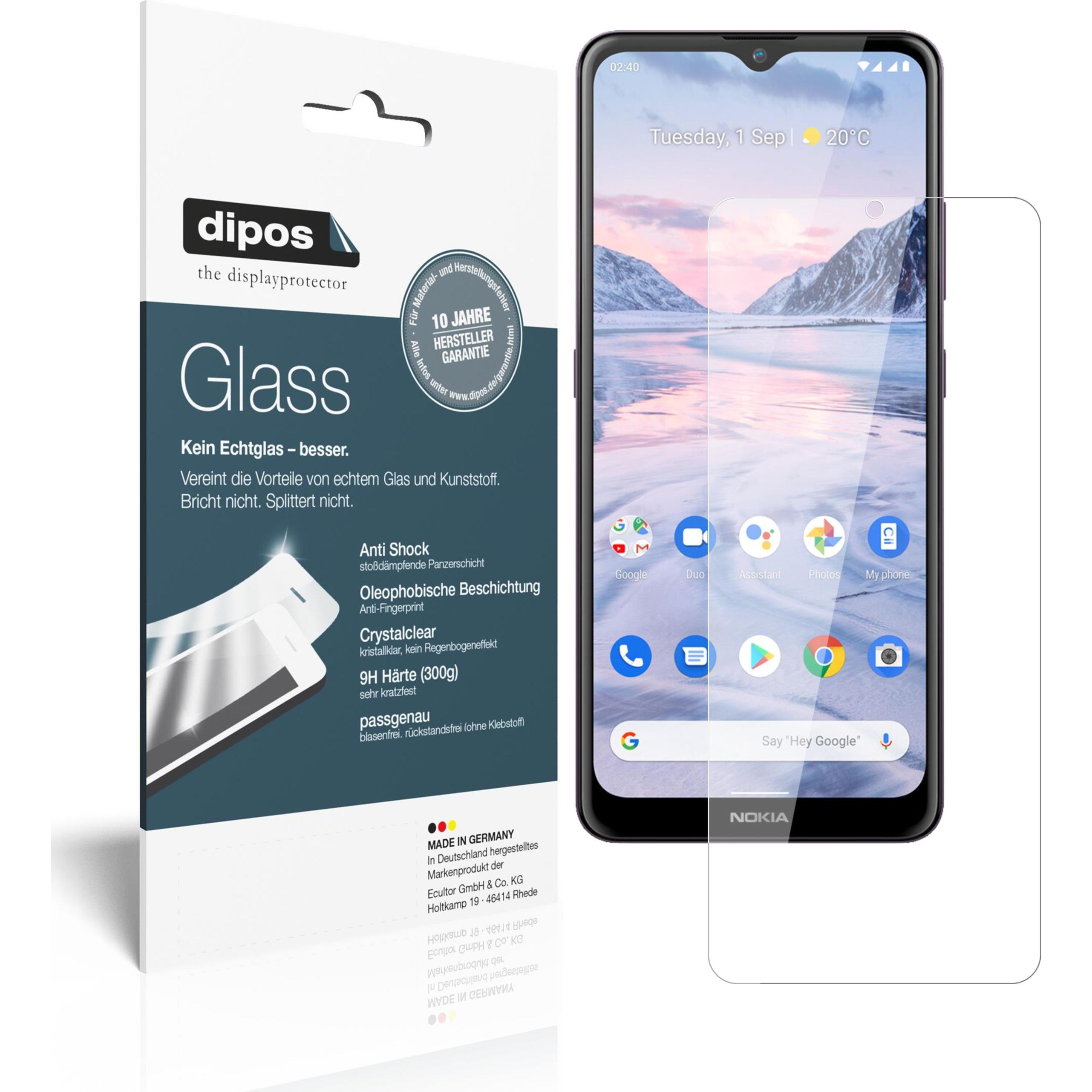 Dipos Displayschutz Anti-Shock (1 Stück, Nokia 2.4), Smartphone Schutzfolie, Transparent