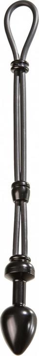 Malesation Cock-Grip avec plug en aluminium petit, noir (0.50 cm)