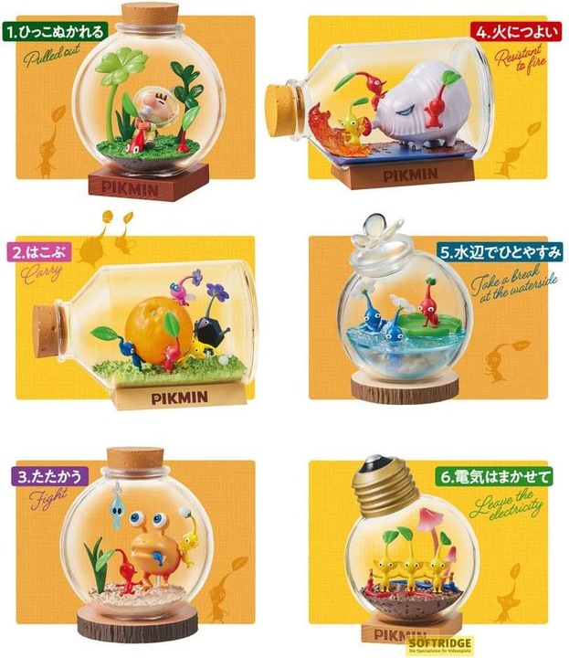 Image du produit Re-Ment Pikmin assortiment figurines Terrarium Collection 6 cm (6)