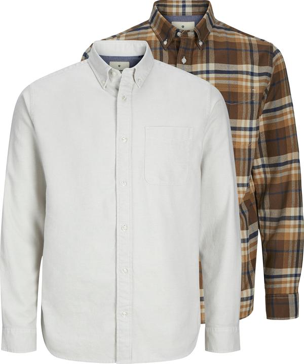 Produktbild Jack & Jones Hemd NORRIS Langarmhemd 2er Pack (M)